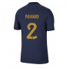 Herren Fußballbekleidung Frankreich Benjamin Pavard #2 Heimtrikot WM 2022 Kurzarm